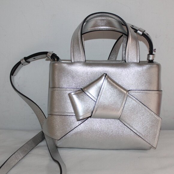 NEW ACNE STUDIOS Micro Musubi Leather Crossbody Knotted Shoulder Bag Top Handle - Picture 2 of 8